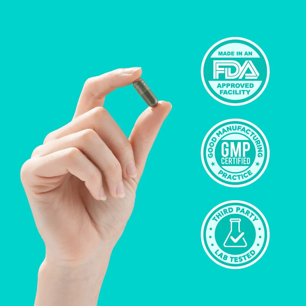 FDA Approved, GMP Certified, Third Party Lab Tested